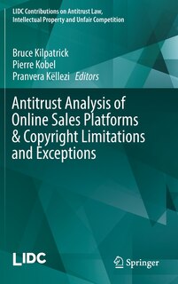 Couverture_Antitrust Analysis Of Online Sales Platforms And Copyright Limitations And Exceptions