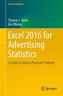 Couverture_Excel 2016 For Advertising Statistics