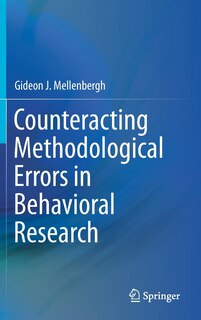 Couverture_Counteracting Methodological Errors In Behavioral Research