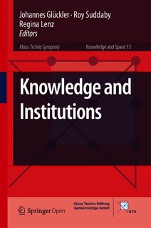 Couverture_Knowledge And Institutions