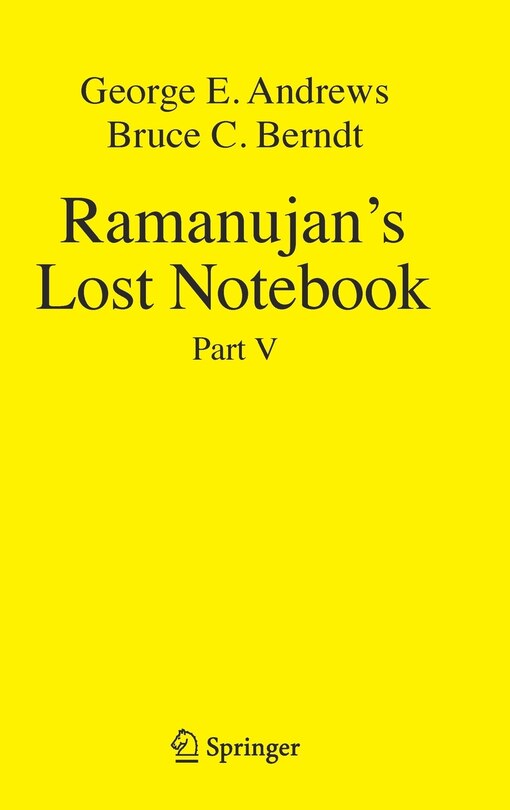 Front cover_Ramanujan's Lost Notebook