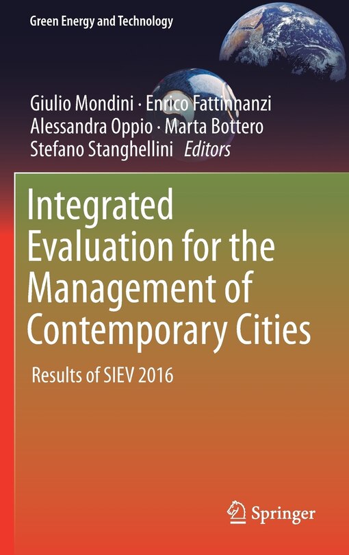 Front cover_Integrated Evaluation For The Management Of Contemporary Cities