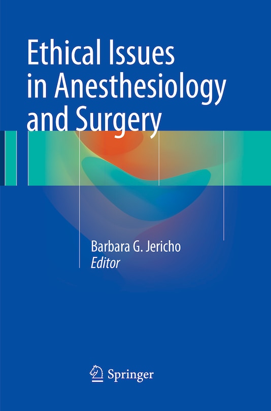 Couverture_Ethical Issues In Anesthesiology And Surgery