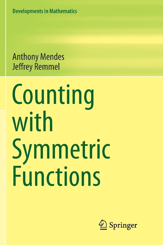 Front cover_Counting With Symmetric Functions
