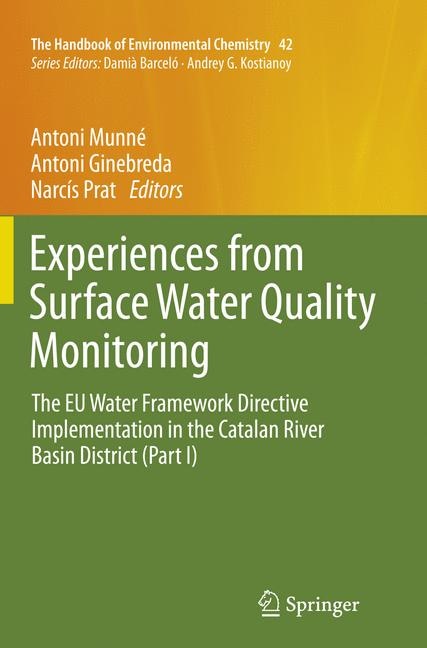 Couverture_Experiences From Surface Water Quality Monitoring