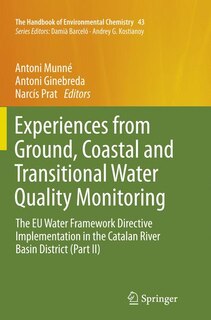 Front cover_Experiences From Ground, Coastal And Transitional Water Quality Monitoring