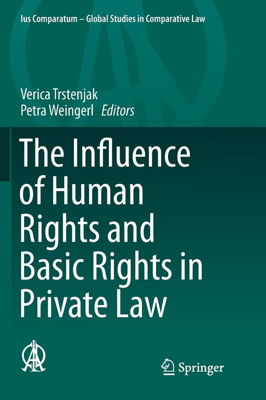 Couverture_The Influence of Human Rights and Basic Rights in Private Law