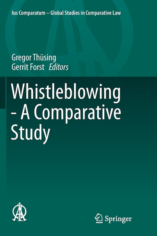 Couverture_Whistleblowing - A Comparative Study