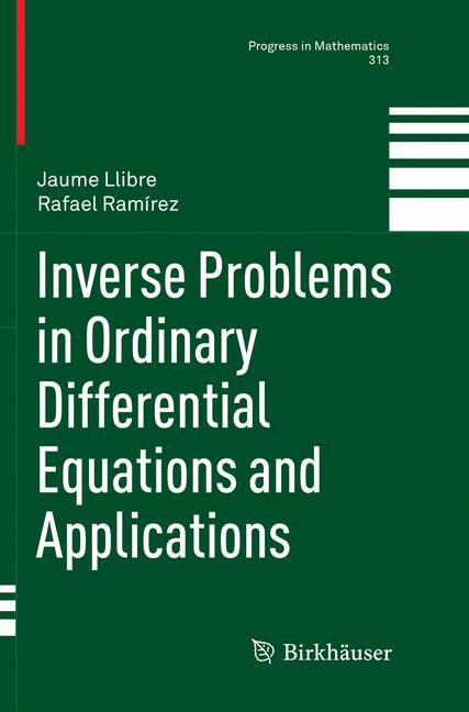 Front cover_Inverse Problems In Ordinary Differential Equations And Applications