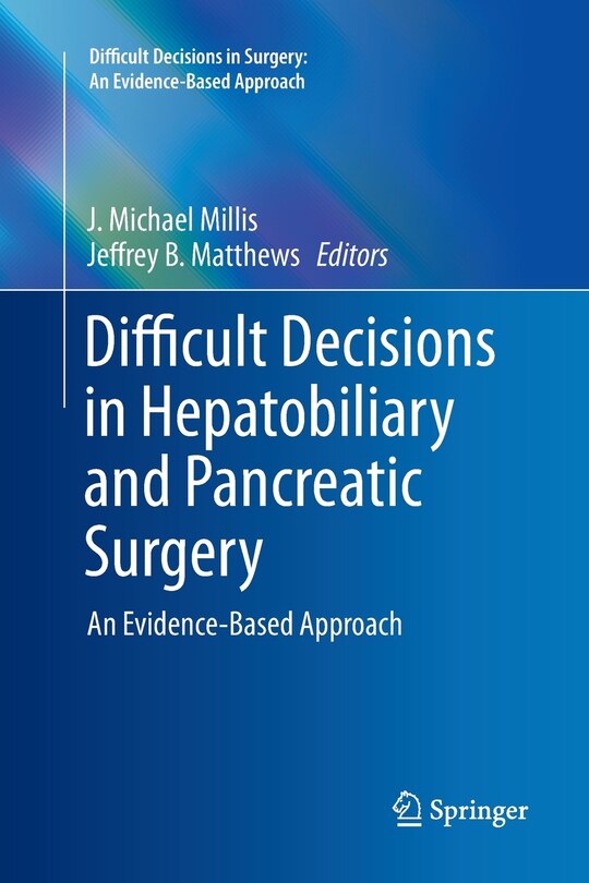 Couverture_Difficult Decisions In Hepatobiliary And Pancreatic Surgery