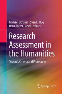 Front cover_Research Assessment In The Humanities