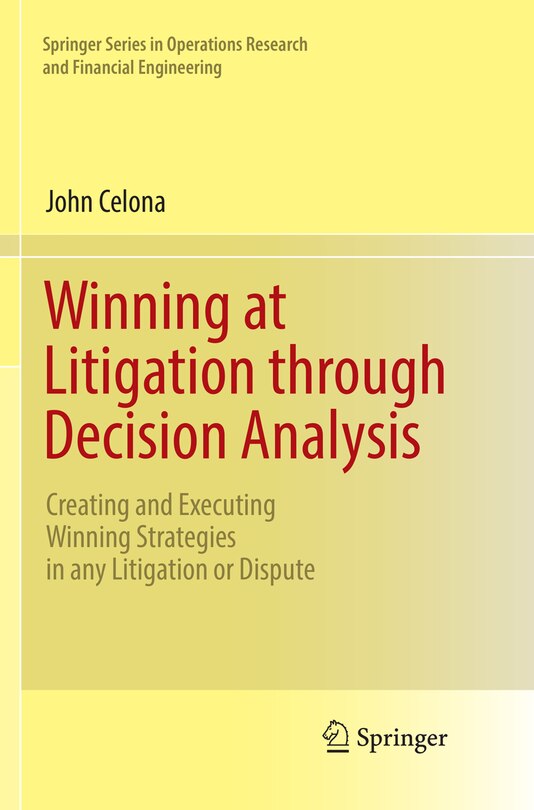 Couverture_Winning At Litigation Through Decision Analysis
