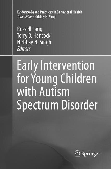 Front cover_Early Intervention For Young Children With Autism Spectrum Disorder