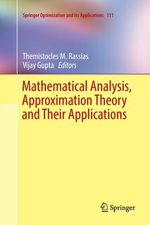 Couverture_Mathematical Analysis, Approximation Theory And Their Applications