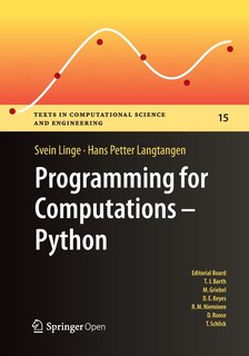 Couverture_Programming For Computations - Python