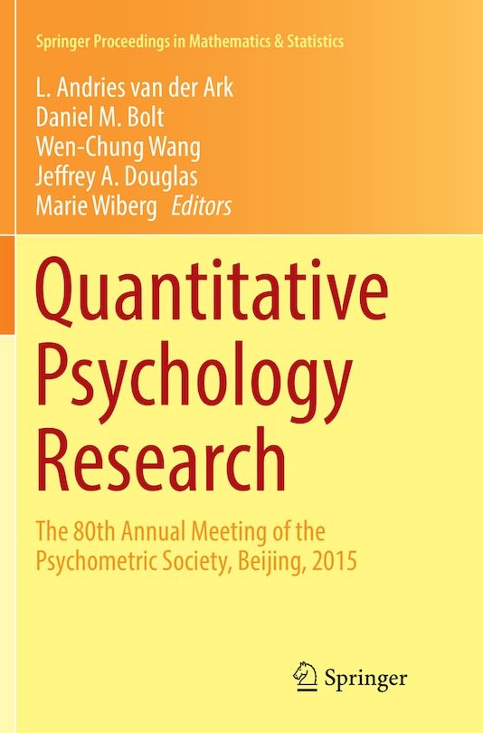 Couverture_Quantitative Psychology Research