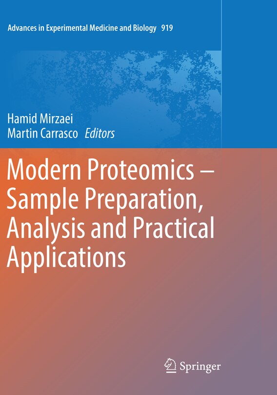 Front cover_Modern Proteomics - Sample Preparation, Analysis And Practical Applications