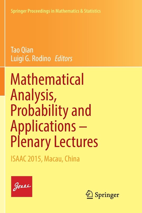 Front cover_Mathematical Analysis, Probability And Applications - Plenary Lectures