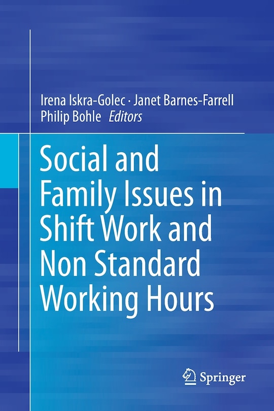 Couverture_Social And Family Issues In Shift Work And Non Standard Working Hours