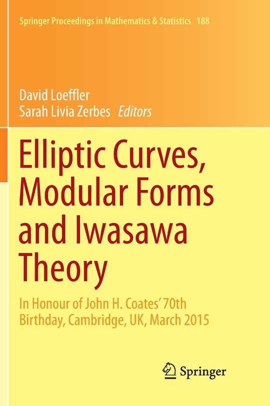 Couverture_Elliptic Curves, Modular Forms And Iwasawa Theory