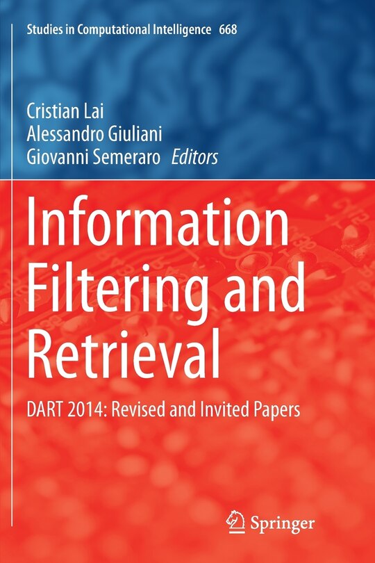 Front cover_Information Filtering And Retrieval