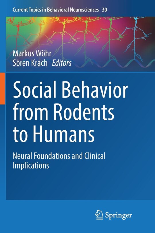 Couverture_Social Behavior From Rodents To Humans