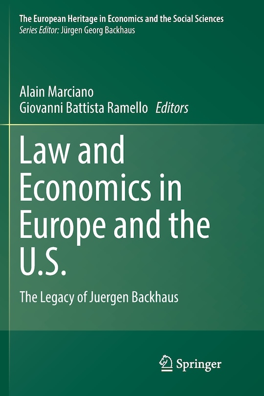 Front cover_Law And Economics In Europe And The U.s.