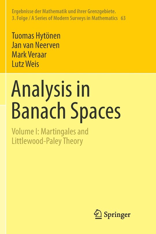 Couverture_Analysis In Banach Spaces