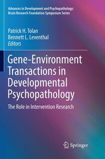 Couverture_Gene-Environment Transactions in Developmental Psychopathology