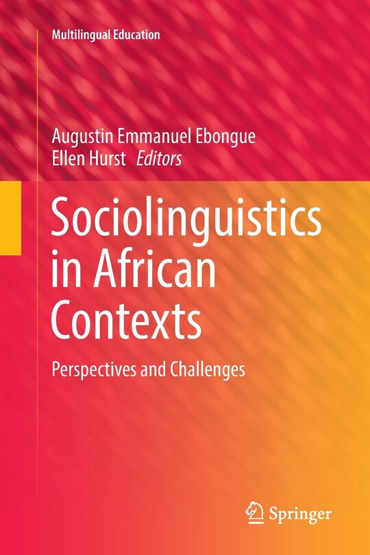 Front cover_Sociolinguistics In African Contexts
