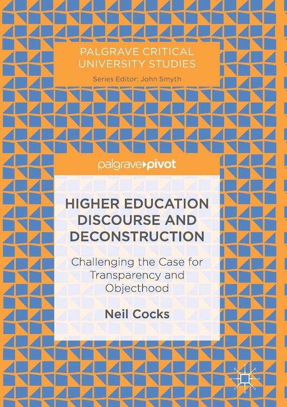 Couverture_Higher Education Discourse And Deconstruction