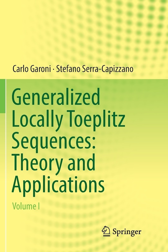 Couverture_Generalized Locally Toeplitz Sequences