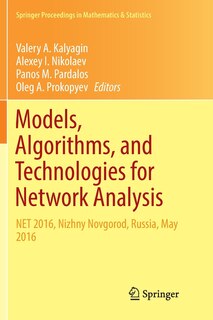 Front cover_Models, Algorithms, And Technologies For Network Analysis