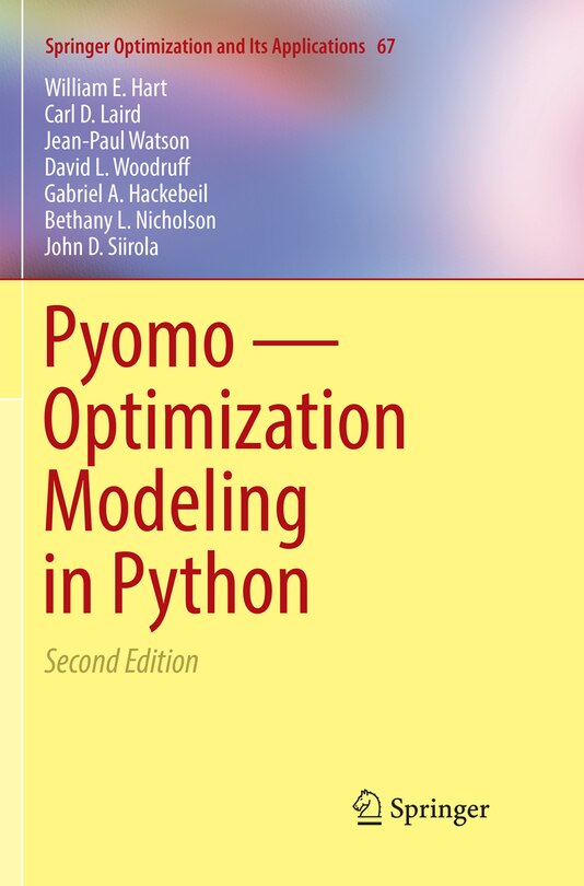 Couverture_Pyomo - Optimization Modeling In Python