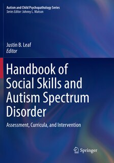 Couverture_Handbook of Social Skills and Autism Spectrum Disorder