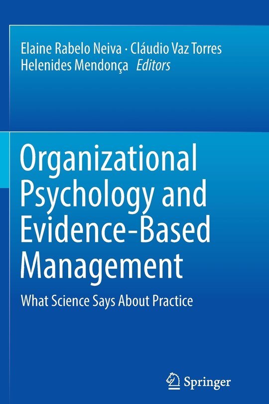 Couverture_Organizational Psychology and Evidence-Based Management