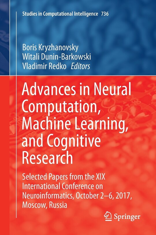 Couverture_Advances in Neural Computation, Machine Learning, and Cognitive Research