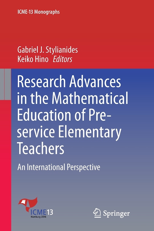 Couverture_Research Advances In The Mathematical Education Of Pre-service Elementary Teachers