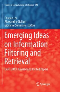 Front cover_Emerging Ideas on Information Filtering and Retrieval