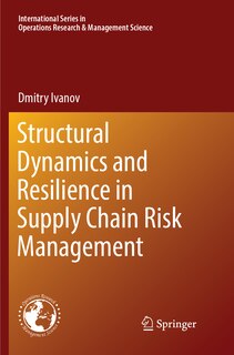 Front cover_Structural Dynamics and Resilience in Supply Chain Risk Management