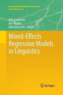 Front cover_Mixed-effects Regression Models In Linguistics