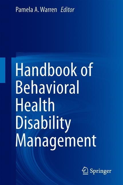 Front cover_Handbook Of Behavioral Health Disability Management