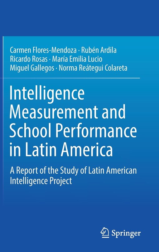 Front cover_Intelligence Measurement And School Performance In Latin America