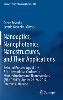 Couverture_Nanooptics, Nanophotonics, Nanostructures, and Their Applications