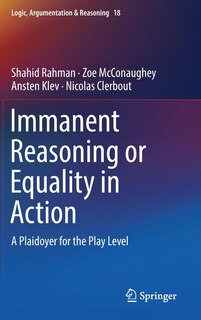 Couverture_Immanent Reasoning Or Equality In Action