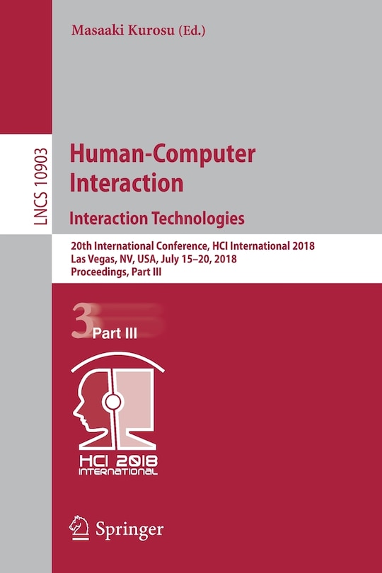 Front cover_Human-Computer Interaction. Interaction Technologies
