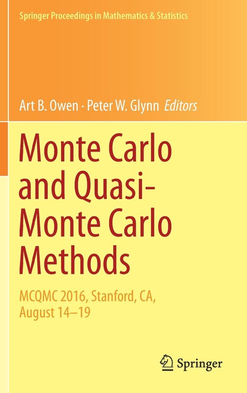 Couverture_Monte Carlo And Quasi-monte Carlo Methods