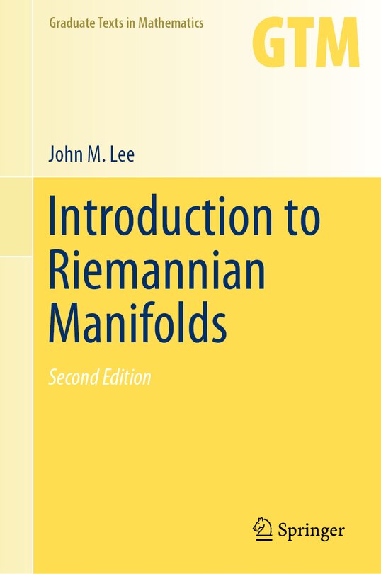 Front cover_Introduction To Riemannian Manifolds