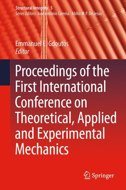 Couverture_Proceedings Of The First International Conference On Theoretical, Applied And Experimental Mechanics
