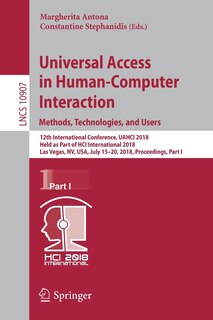 Front cover_Universal Access in Human-Computer Interaction. Methods, Technologies, and Users